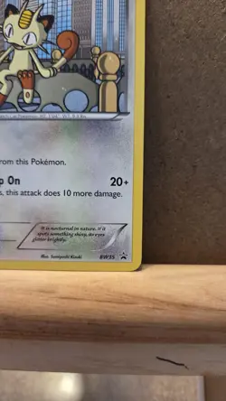 Meowth Black Star Promo BW35 non-holo LP - ungraded Pokemon Card - Image 5