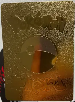 Pokemon Meowth VMAX Gold Metal Full Art Foil Cat Card 300 HP SWSH005 - Image 2