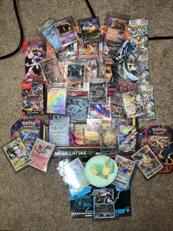 Used Pokemon Lot DDD- As Seen Cards And Box(s) Some Dents And Tears - Image 1