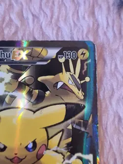 Pikachu EX XY124 Black Star Promo Card 2016 - HP condition - Image 3
