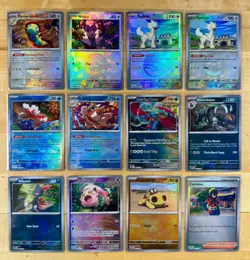 Pokemon Prismatic Evolutions Poke Ball Holo Lot (12 Cards) - Image 1
