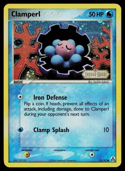 Pokemon Card - Clamperl Legend Maker 51/92 Common Reverse Holo STAMPED - Image 1