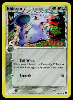 Pokemon Card - Nidoran F Dragon Frontiers 56/101 Common Reverse Holo STAMPED - Image 1