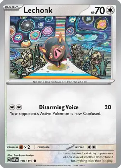 Lechonk - SV03: Obsidian Flames 181/197 NM English Pokemon Card - Image 1