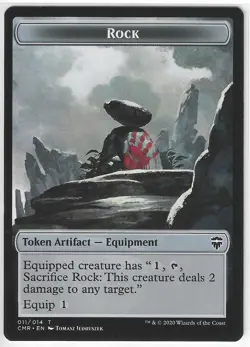 MTG Magic the Gathering Rock Token Commander Legends LP - Image 1
