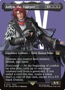 NM Borderless Ardyn, the Usurper, MTG, Final Fantasy, Magic the Gathering, 379 - Image 1