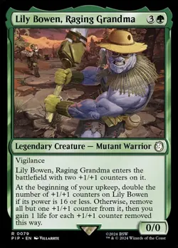 x1 Lily Bowen, Raging Grandma R MTG Universes Beyond: Fallout M/NM, English - Image 1
