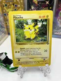 Pikachu 60/64 Pokemon TCG Jungle (Common) Vintage Pokemon WoTC Non Holo - Image 1