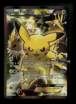 Pikachu EX XY124 XY Black Star Promo 2016 Full Art Holo Pokemon Card TCG - Image 1