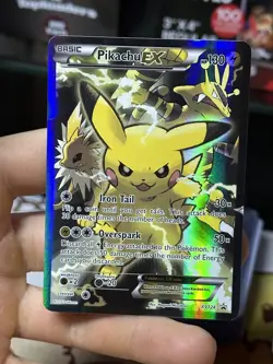 Pikachu EX XY124 XY Black Star Promo 2016 Full Art Holo Pokemon Card TCG - Image 3