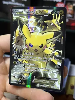 Pikachu EX XY124 XY Black Star Promo 2016 Full Art Holo Pokemon Card TCG - Image 4