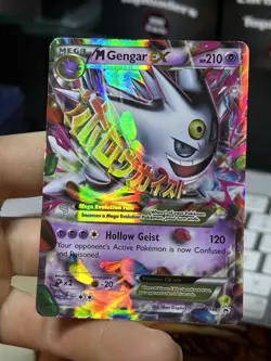 #3 M Gengar EX XY166 Black Star Promo 2016 SHINY Holo Rare Pokemon Card TCG - Image 3