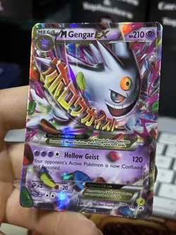 #3 M Gengar EX XY166 Black Star Promo 2016 SHINY Holo Rare Pokemon Card TCG - Image 4