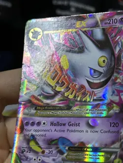 #3 M Gengar EX XY166 Black Star Promo 2016 SHINY Holo Rare Pokemon Card TCG - Image 5