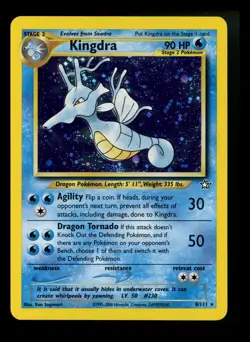 Kingdra 8/111 Neo Genesis 2000 Holo Rare WOTC Pokemon Card TCG - Image 1