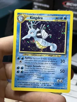 Kingdra 8/111 Neo Genesis 2000 Holo Rare WOTC Pokemon Card TCG - Image 3