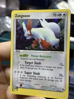 Zangoose 14/100 EX Sandstorm 2003 Rare SWIRL Holo e-Series Pokemon Card TCG - Image 4