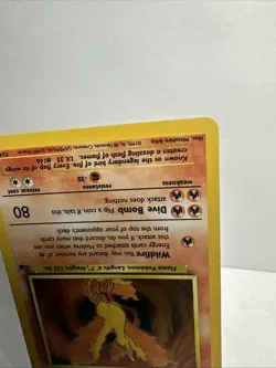 Pokemon TCG Moltres Holo Rare Card Unlimited Fossil 12/62 - Image 5