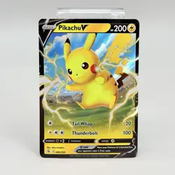 Pikachu V 086/264 Fusion Strike Ultra Rare Pokemon Card Full Art NM - Image 1