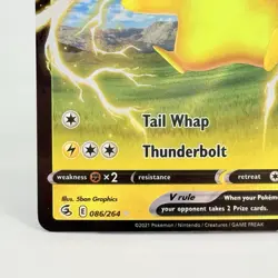 Pikachu V 086/264 Fusion Strike Ultra Rare Pokemon Card Full Art NM - Image 5