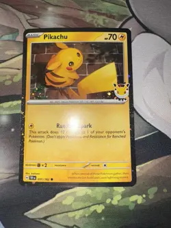 Pokemon Tcg Pikachu 051/162 Pokemon Day 2026 Promo Stamped Nm - Image 3
