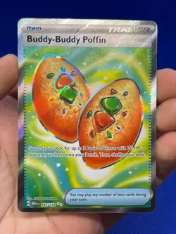 Pokemon ME01: Mega Evolution Buddy Buddy Poffin 167/132 Full Art Ultra Rare NM - Image 2