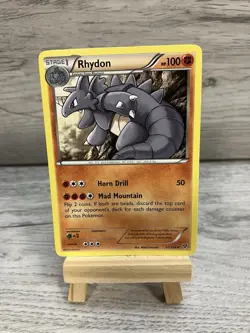 Pokemon TCG Rhydon XY Base 61/146 Regular Rare LP. - Image 1