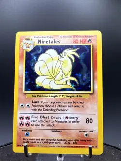 Pokemon TCG Ninetales 12/102 Base Set Holo Rare Vintage WOTC LP / NM - Image 3