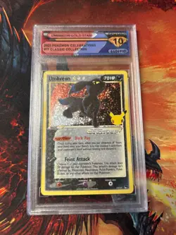 DSG Gem Mint 10 Pokemon TCG Umbreon Celebrations 17/17 Series 5 Holo - Image 1