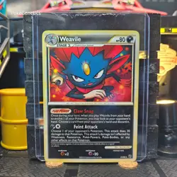 Weavile Undaunted Pokemon TCG 25/90 HeartGold & SoulSilver Rare - Image 1