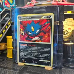 Weavile Undaunted Pokemon TCG 25/90 HeartGold & SoulSilver Rare - Image 2
