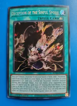 MP Yugioh Deception of the Sinful Spoils ROTA-EN055 1st Edition - Image 1