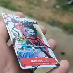 Bandai One Piece CCG Monkey D. Luffy 3rd Anniversary ST01-012 Rush 6000/5 - Image 3