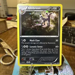 Pokemon TCG Umbreon XY96 Cosmos Holo Black Star Promo Card EX/NM Condition - Image 1