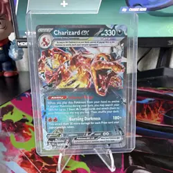 Pokemon Charizard ex Tera 054/091 Holo 330 HP English Flame Card - Image 1
