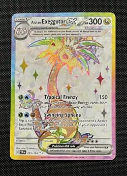 Pokemon TCG Alolan Exeggutor EX 225/191 Surging Sparks Ultra Rare Card - Image 1