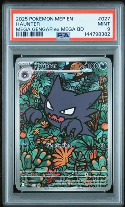 Pokemon Black Star Promo #027 Haunter Mega Gengar ex Battle Deck PSA 9 Card MINT - Image 1