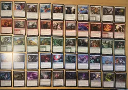 Magic The Gathering Lot Of 50 Battle For Baldur’s Gate Common Cards - Image 1