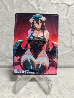 Albedo Trading Card Waifu Goddess Story Anime Girl holo Karte Manga Art Full Art - Image 1