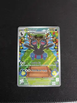 Zweilous IR WHT 147/086 White Flare Pokemon Card English Illustration Rare NM - Image 3