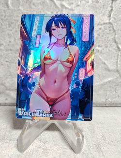 Akeno Himejima Trading Card Waifu Goddess Story Anime Girl holo Karte Manga Art - Image 1