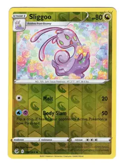 Pokemon TCG Sliggoo SWSH Fusion Strike 196/264 Reverse Holo Uncommon Card NM-M - Image 1