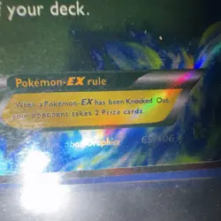 Pokemon TCG Mega Charizard EX Full Art Holo Dragon Card Flashfire 69/106 - Image 2