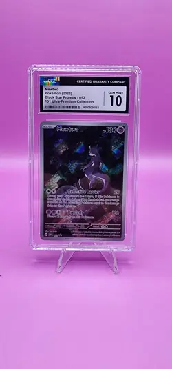 CGC Graded 10 GEM MINT Mewtwo 151 UPC Promo Full Art Pokemon Card 052 SVP EN - Image 1