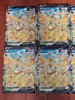 6X JUMBO Pikachu V Union Card SWSH141 Oversized Promo Pokemon Celebrations 25th - Image 2