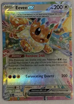 Pokemon TCG Eevee Ex 075/131 - Double Rare - Prismatic Evolutions Card - NM - Image 1