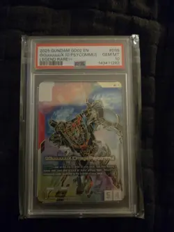 Gundam Card Game GQuuuuuuX (Omega Psycommu) LR++ DUAL IMPACT GD02-038 psa 10 - Image 1