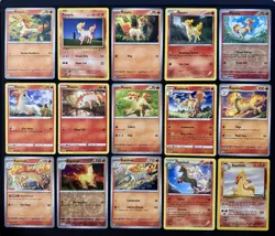 15x Ponyta Rapidash Pokemon Card Lot W/ Jungle WOTC Card Fire Type Pokemon Lot - Image 1