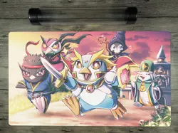 Ygomat Penguin Deck Trading Card Game OCG Playmat TCG Mat Free Best Tube / Bag - Image 1