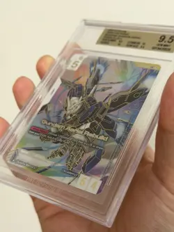 2025 Bandai Gundam Card Game Newtype Rising Gundam Aerial LR++ BGS 9.5 PSA 10 - Image 2